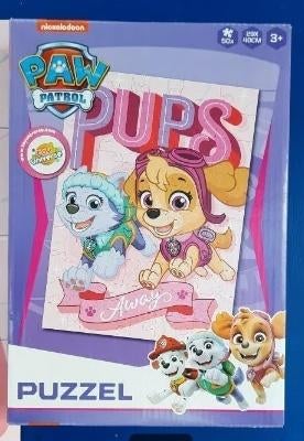 kinderpuzzel Paw Patrol Pups aways Nikelodeon  50 stukjes, Ophalen of Verzenden, 10 tot 50 stukjes, Zo goed als nieuw, 2 tot 4 jaar