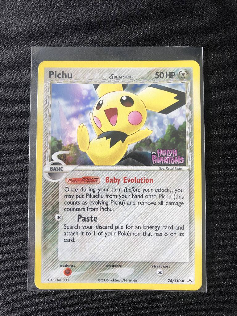 Fantômes Holo Ex Holon Inversés Pichu estampillés, Enlèvement ou Envoi, Comme neuf, Cartes en vrac
