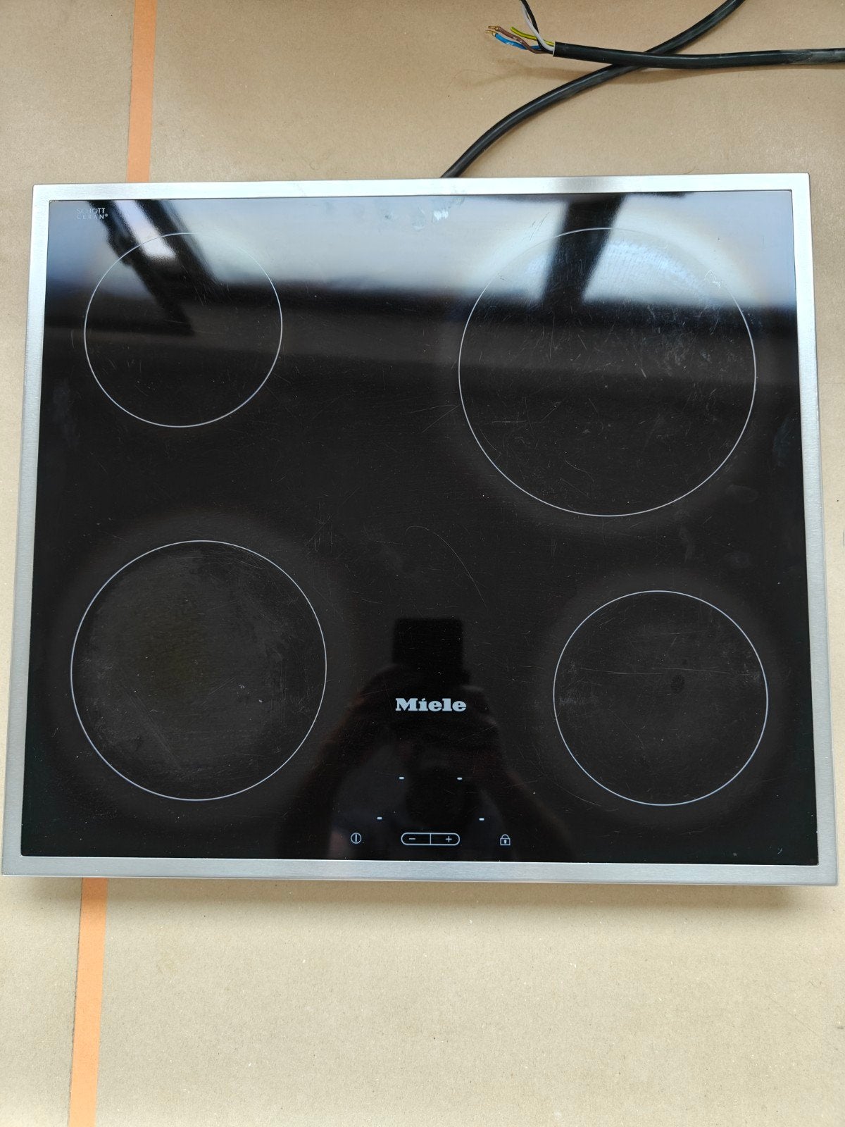 Miele Keramische kookplaat, Elektronische apparatuur, Kookplaten, Ophalen, Gebruikt, Keramisch, 4 kookzones