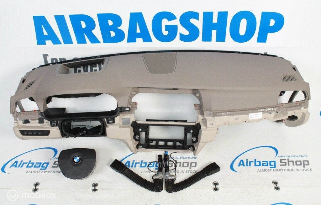 Airbag kit Tableau de bord beige HUD BMW 5 serie F10, Enlèvement ou Envoi, Utilisé