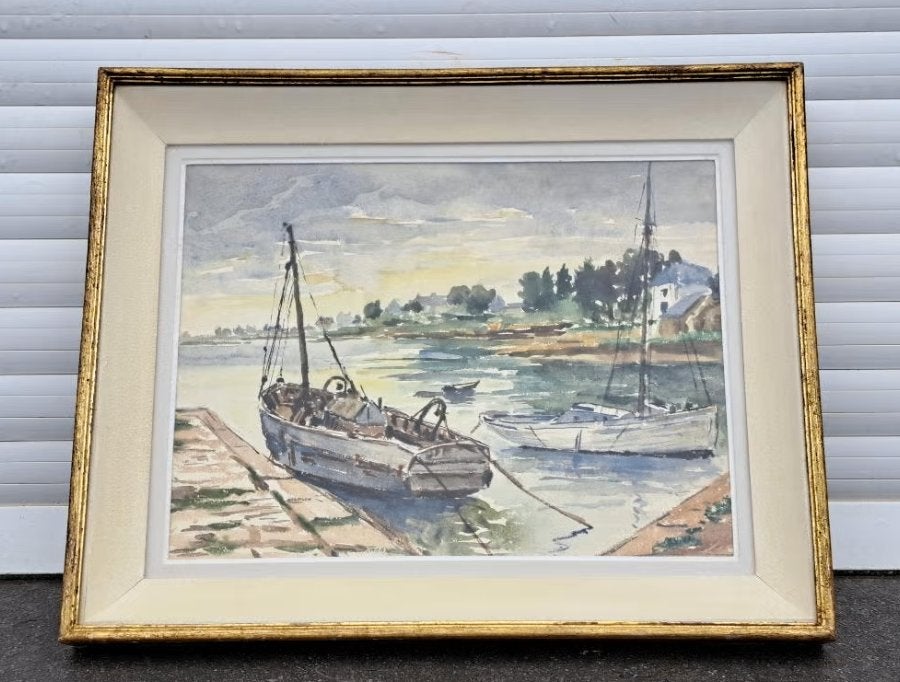 aquarelle de f wilmaers, Antiquités & Art, Enlèvement ou Envoi, Aquarelle