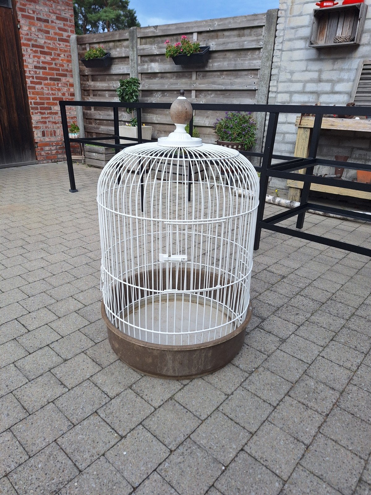 grote zware vogelkooi, Ophalen, Vogelkooi