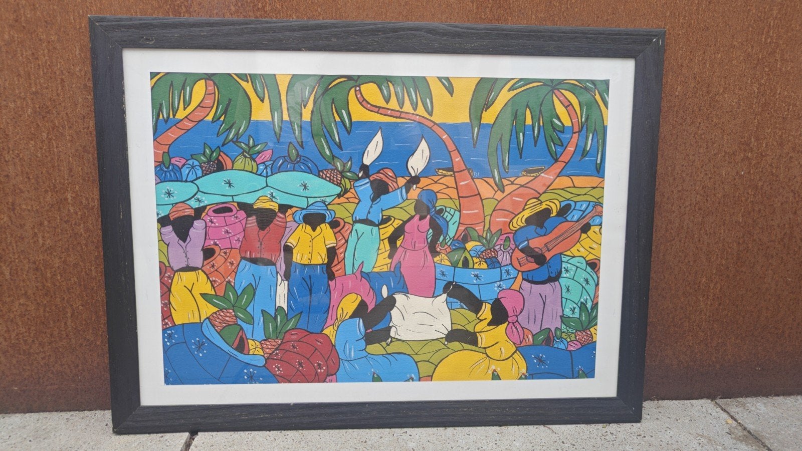 Een prachtige, kleurrijke blikvanger rechtstreeks uit Cuba!, Ophalen, Acrylverf, Doek, Klassiek