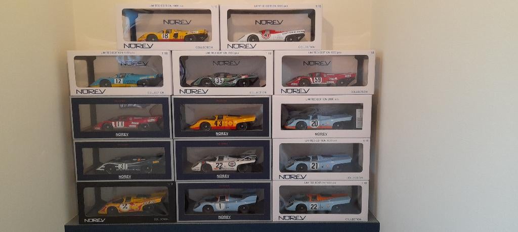 Porsche 917 (Norev 1/18)., Hobby & Loisirs créatifs, Voitures miniatures | 1:18, Neuf, Voiture, Norev, Enlèvement
