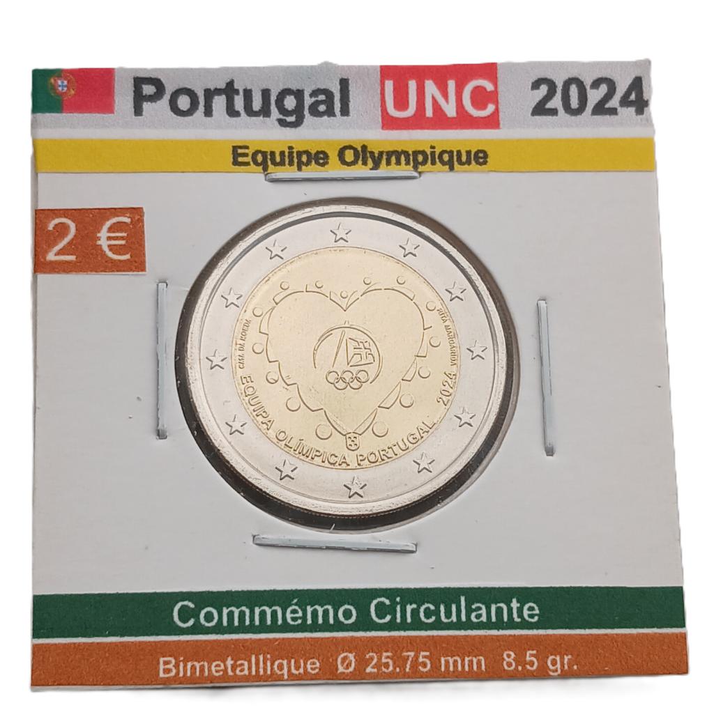 PORTUGAL 2 euros Equipe Olympique  année 2024 UNC, Verzenden, Portugal, 2 euro, Losse munt
