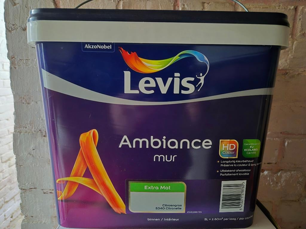 Verf Levis citroengras, Ophalen, Nieuw, Verf, 5 tot 10 liter