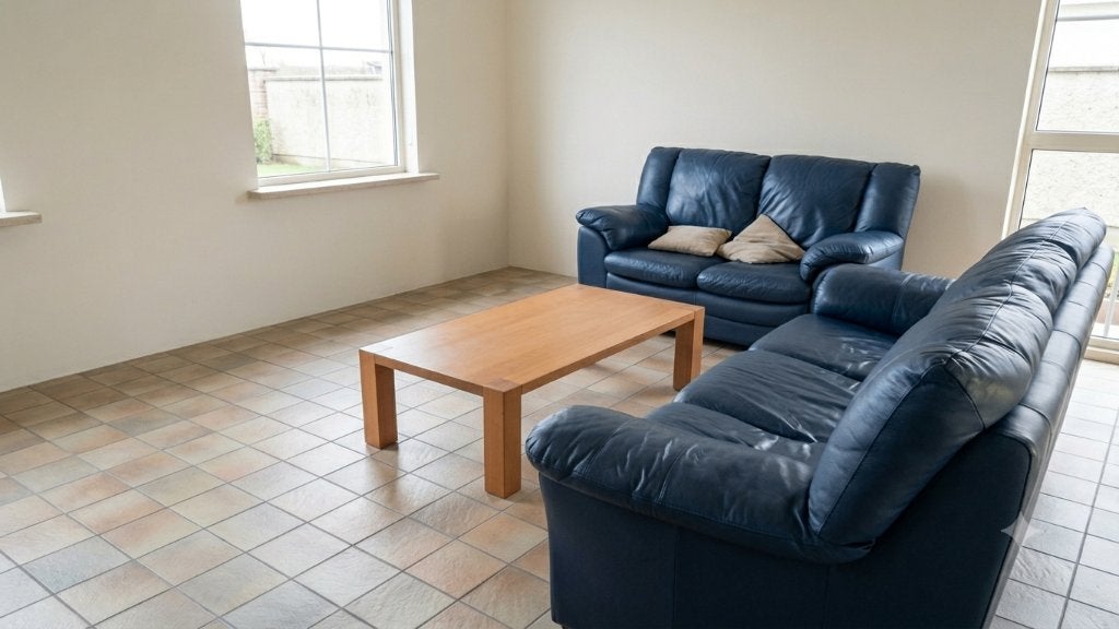 Lederen salon, Huis en Inrichting, Ophalen, Gebruikt, Leer