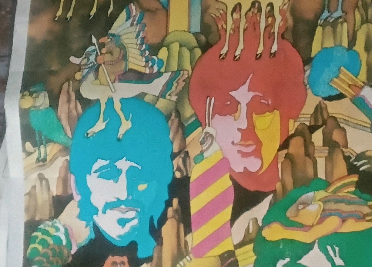 I BEATLES poster affiche originale 70 / 100, Enlèvement ou Envoi