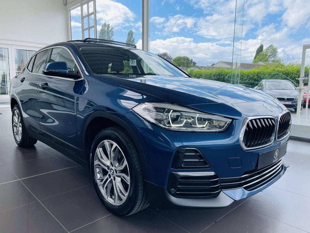 BMW X2 1.5 d * GARANTIE + TOIT PANO + LED + GPS * (bj 2021), Gebruikt, Euro 6, Bedrijf, 3 cilinders