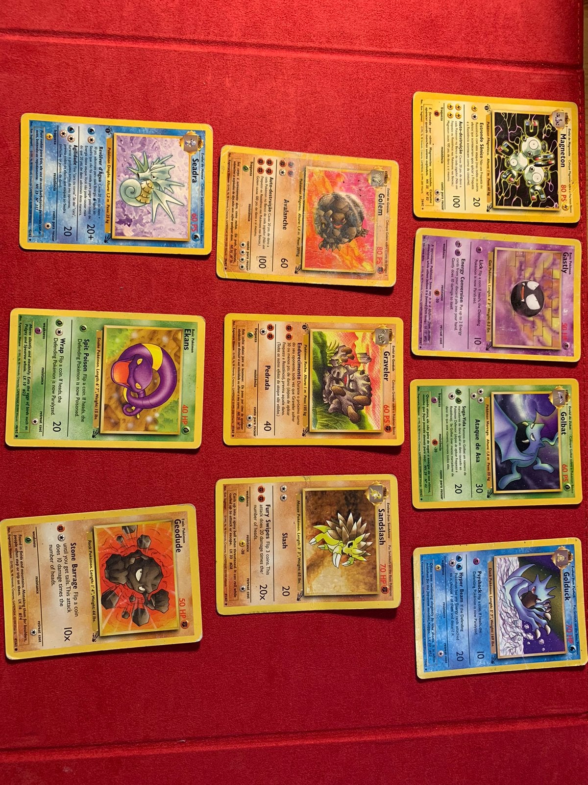 Pokémon - Fossile, Enlèvement ou Envoi, Utilisé, Plusieurs cartes