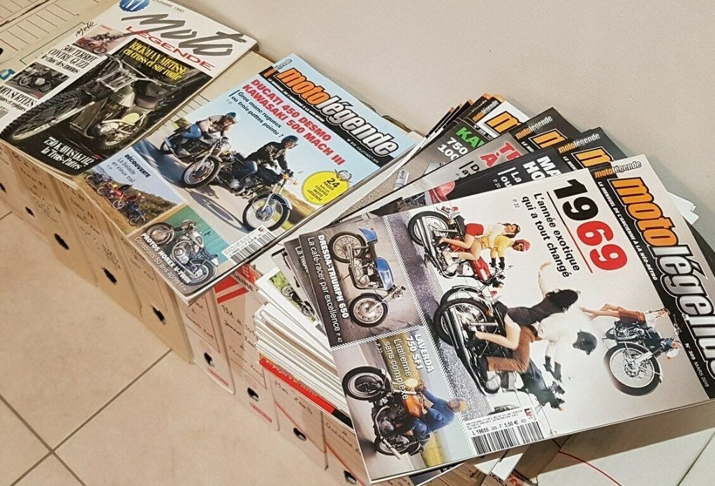 légende de la moto du n 1 au n 369, Enlèvement, Utilisé, Autres types