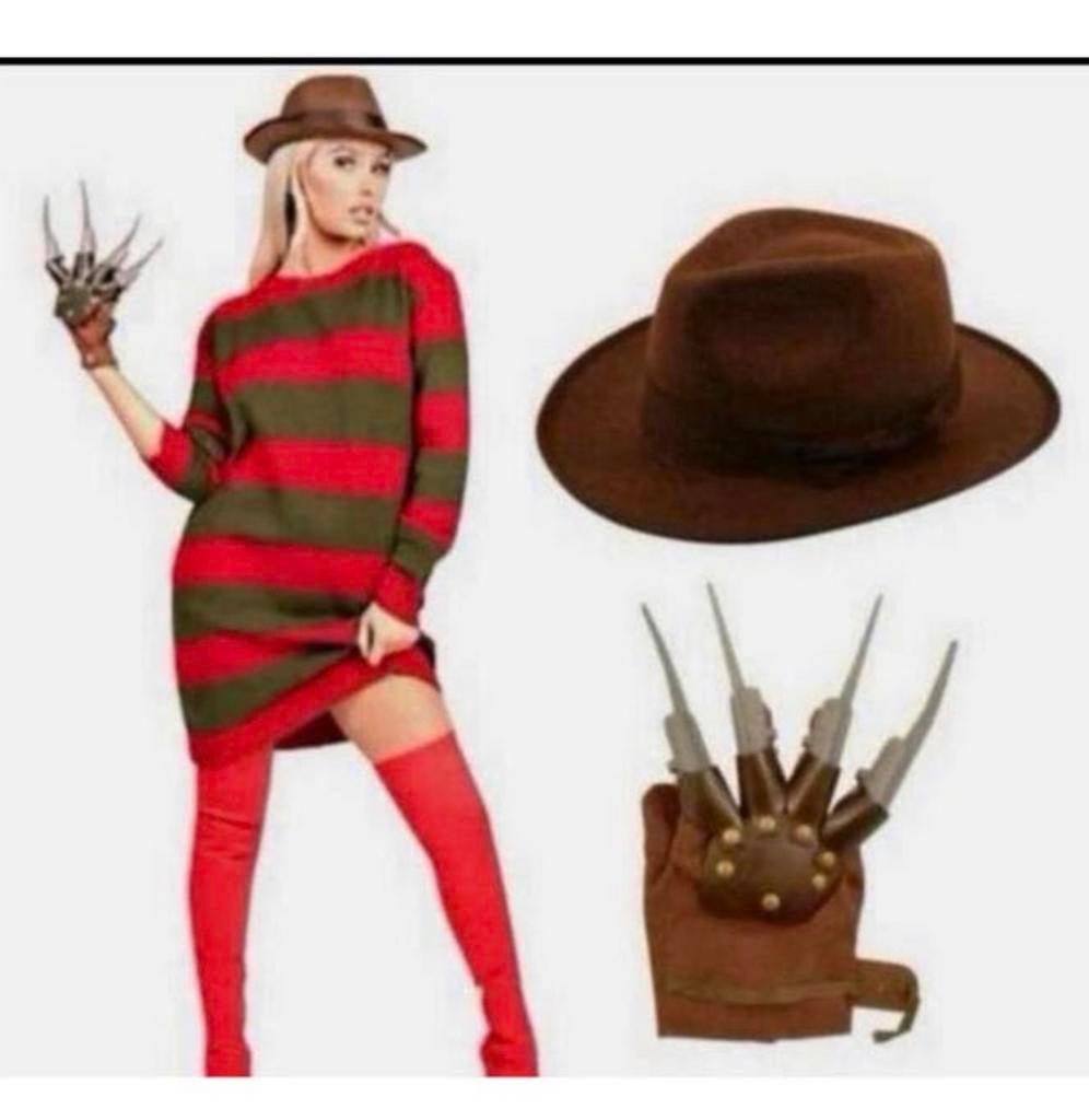 de costume carnaval d'Halloween de Freddy Krueger taille M/L, Enlèvement ou Envoi, Neuf, Taille 38/40 (M), Vêtements