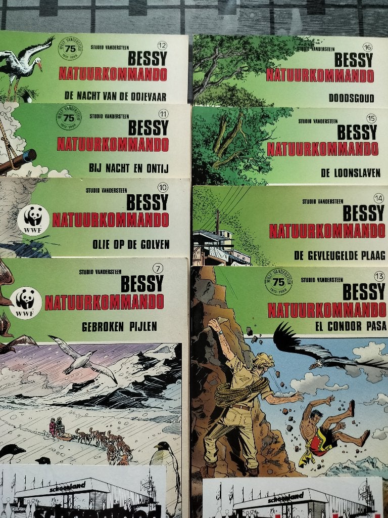 8 strips Bessy natuurcommando, Boeken, Ophalen