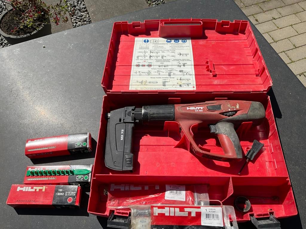Hilti DX460, Enlèvement, Utilisé