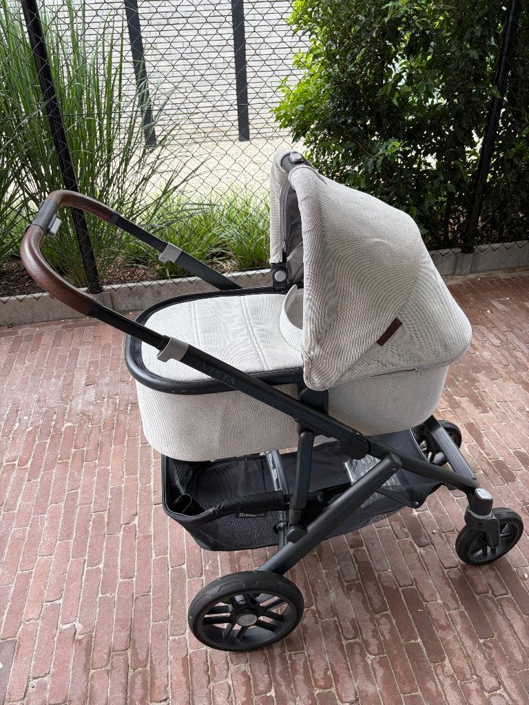 UPPAbaby Vista 2 - poussette/poussette duo - très bon état, Enlèvement, Utilisé, Autres marques, Couverture pieds