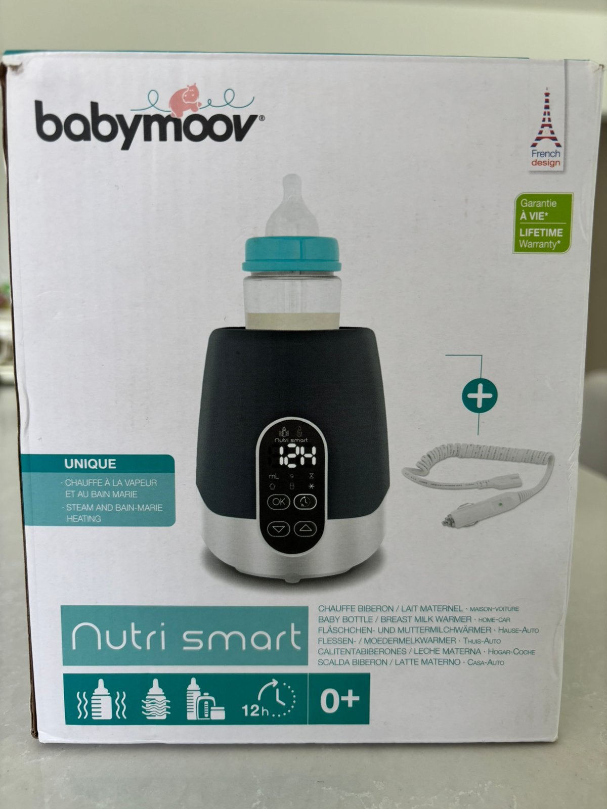 Flesverwarmer voor auto en stopcontact, Kinderen en Baby's, Ophalen of Verzenden, Zo goed als nieuw, Babyvoedingmaker, Babymoov