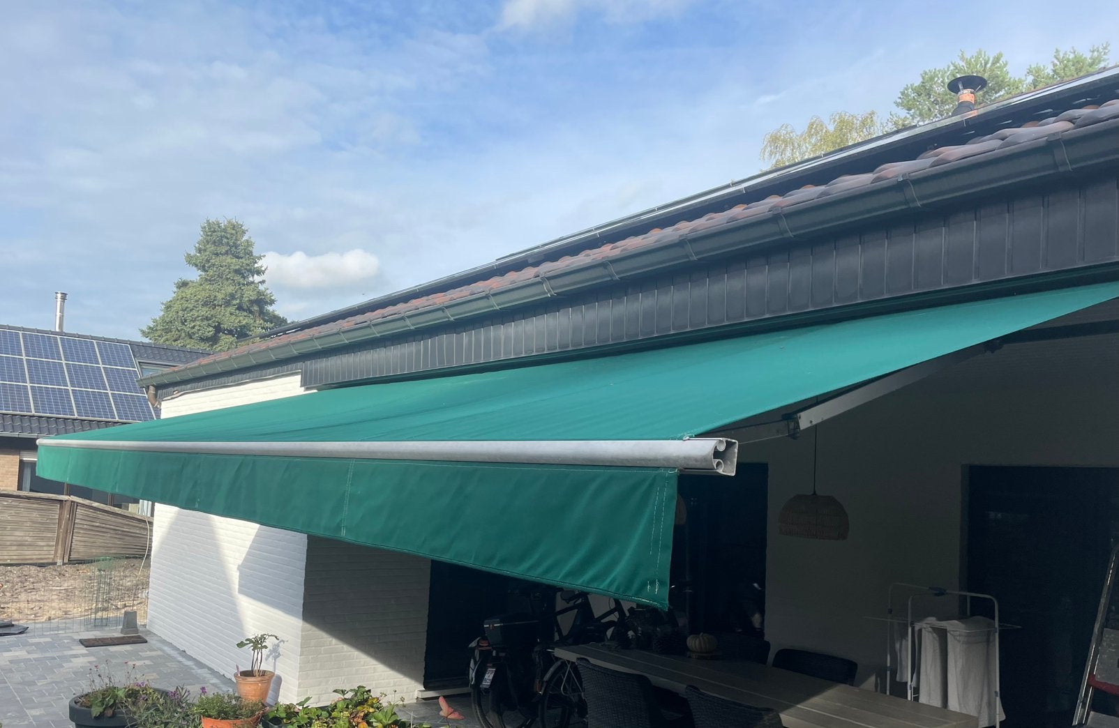 Zonneluifel 6 meter breed = 180€, Tuin en Terras, Ophalen, Zo goed als nieuw