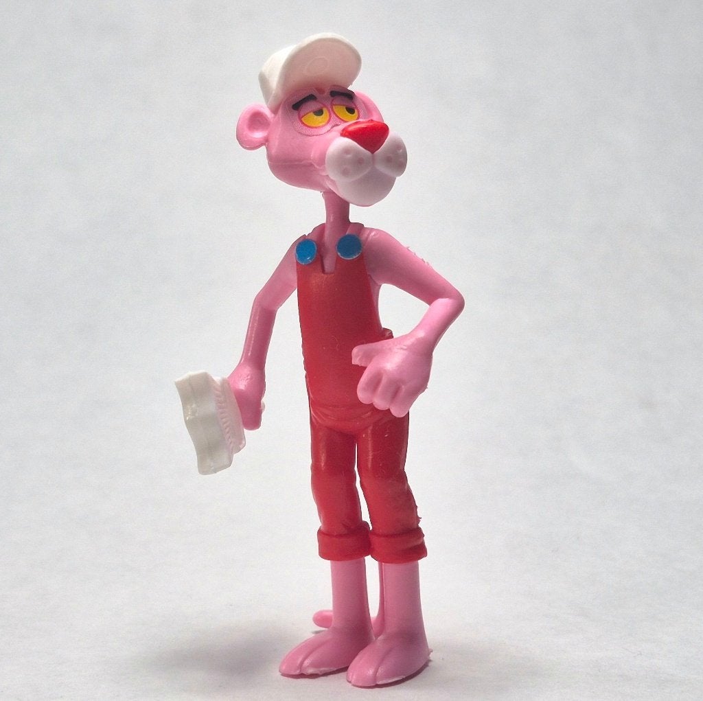 Pink Panter Maler Anstreicher Pink Panther Painter1989, Verzamelen, Ophalen of Verzenden, Gebruikt, Steekfiguren