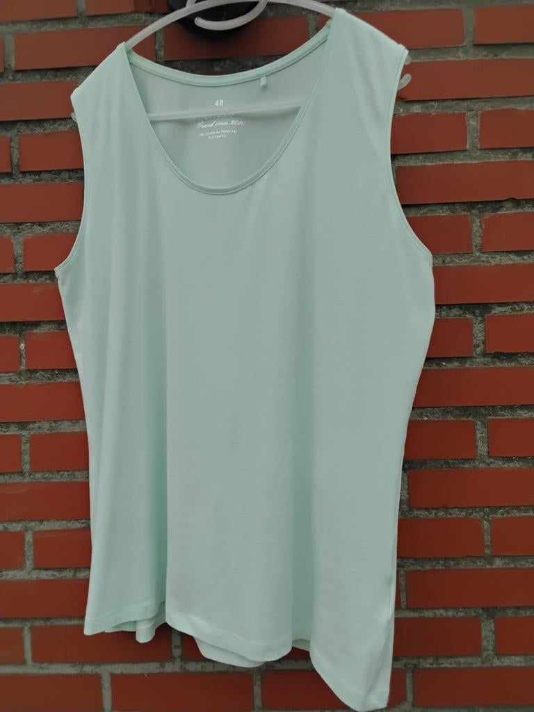 3 Mooie topjes met brede bandjes (6 EURO VOOR ALLE 3 SAMEN), Ophalen, Nieuw, Maat 46/48 (XL) of groter, Geel