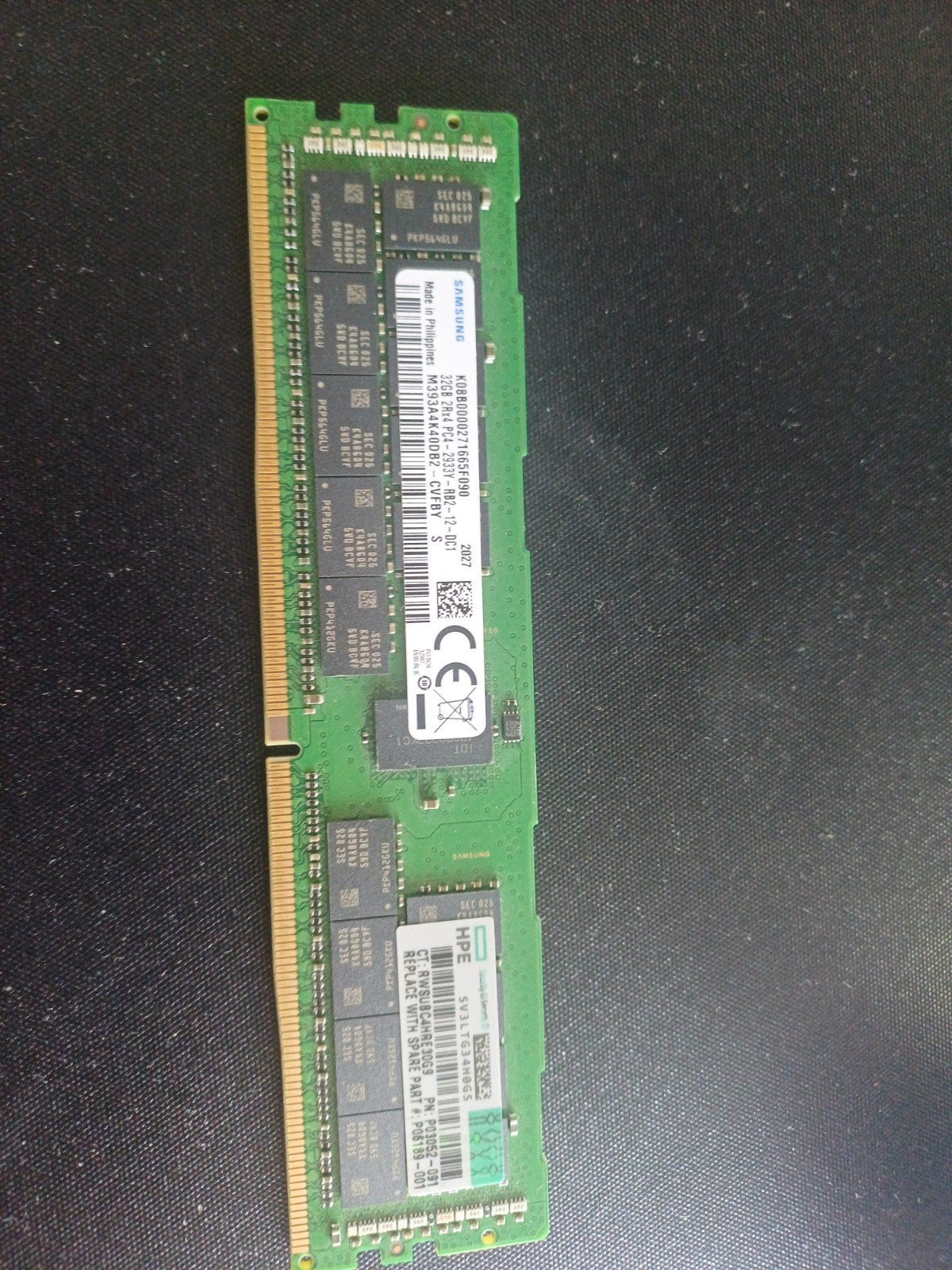 32GB 2Rx4 pc4 2933Y, Computers en Software, RAM geheugen, Ophalen of Verzenden