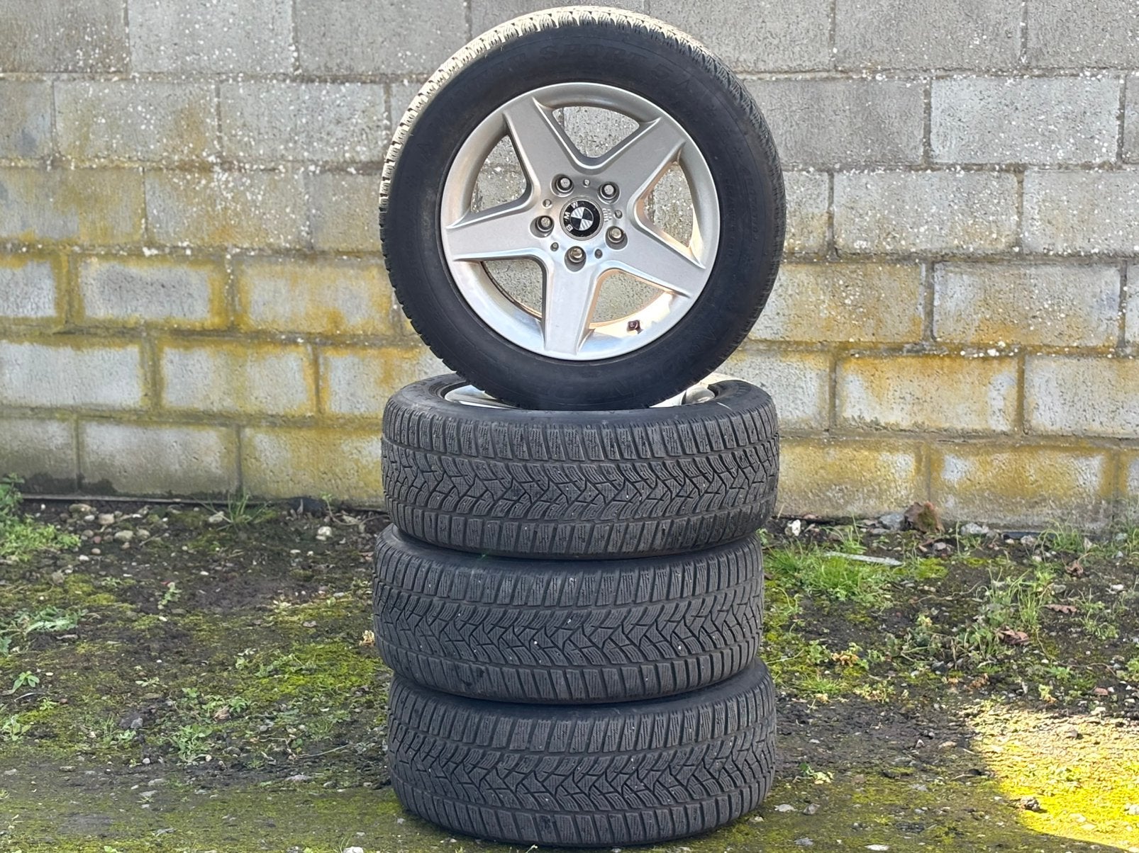 Banden en velgen bmw e60, Ophalen