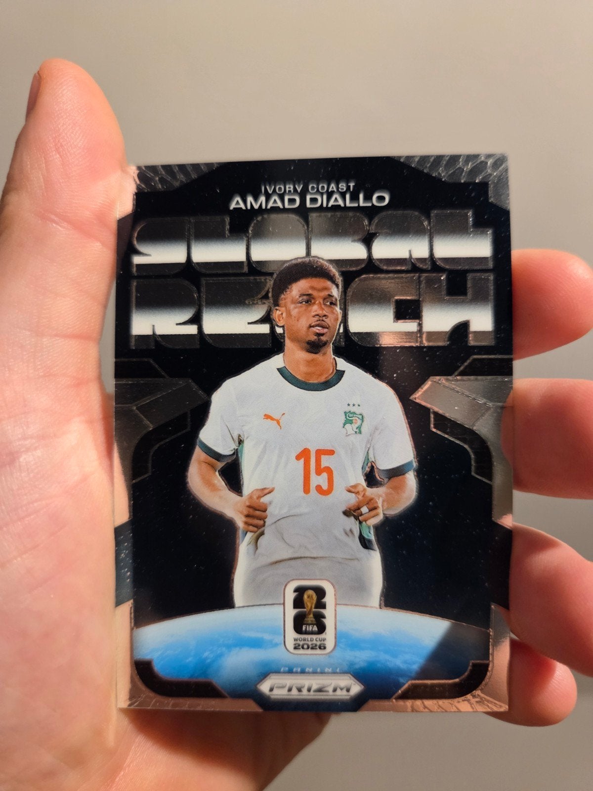 Amad Diallo - 2026 Panini Prizm Global Reach #11 (Ivory Coas, Ophalen of Verzenden