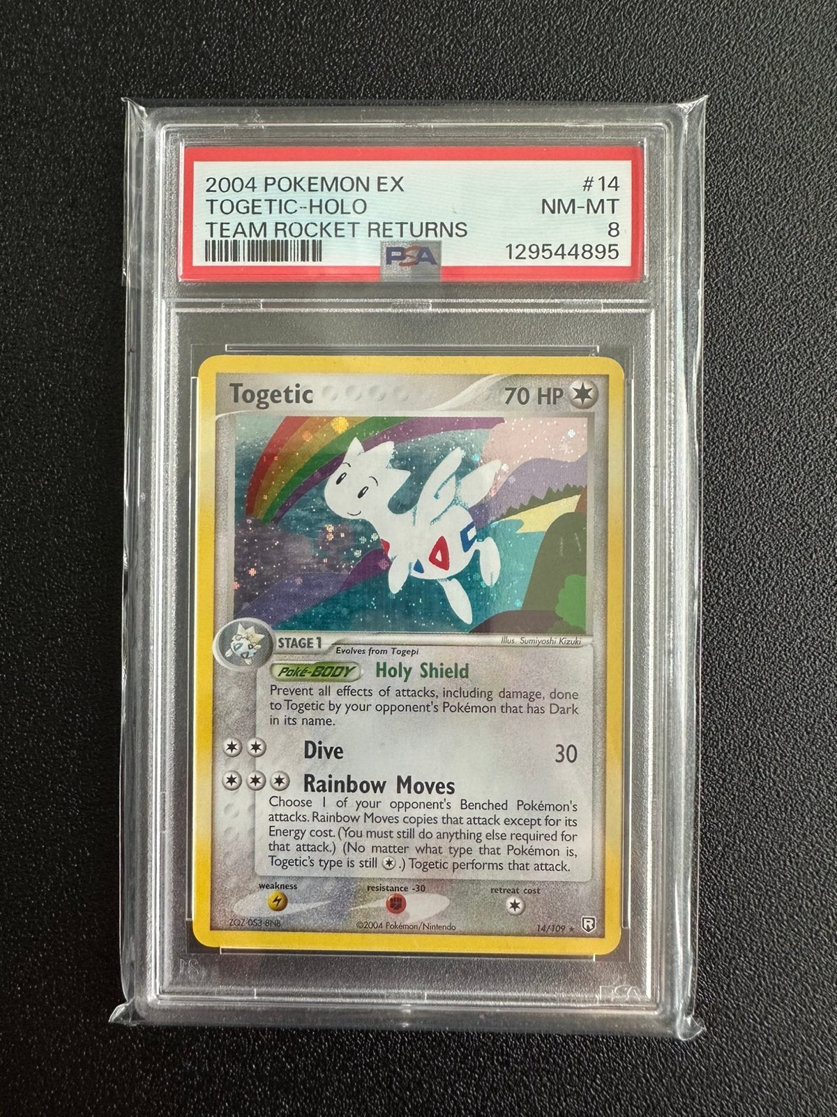 Togetic holo 14 | Psa 8, Ophalen of Verzenden, Zo goed als nieuw