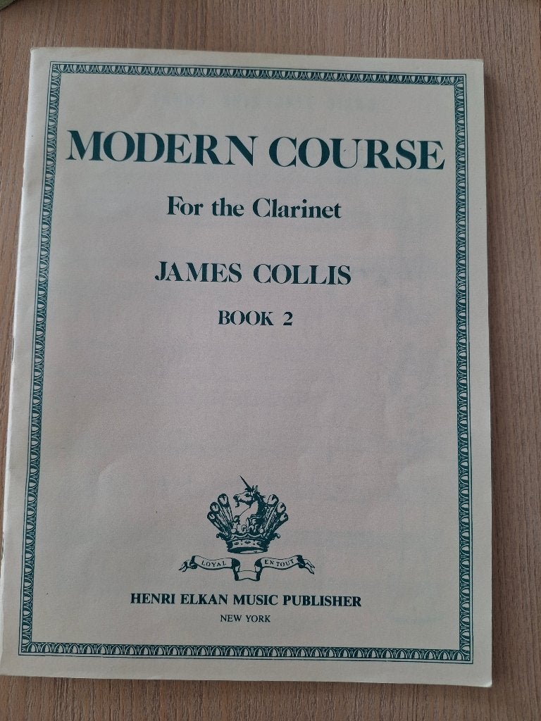 Modern course for the clarinet, James Collis, Book 2, Ophalen, Gelezen, Instrument, Collis James