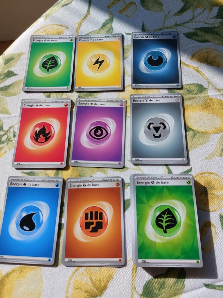 36 cartes Pokémon Énergie, Enlèvement