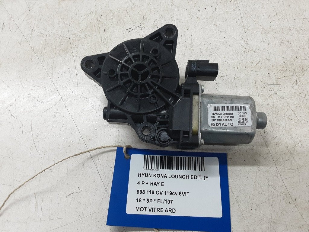 MOTEUR LEVE VITRE ELECTRIQUE ARRIÈRE DROIT Kona (OS), Mevr. I. Hauben, Utilisé, Hyundai, Arrière