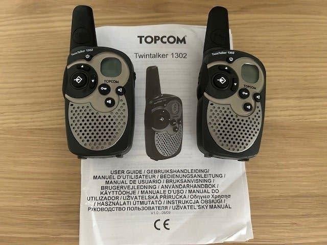topcom twintalker 1302, Telecommunicatie, Ophalen, Zo goed als nieuw, Portofoon of Walkie-talkie, Handsfree-functie
