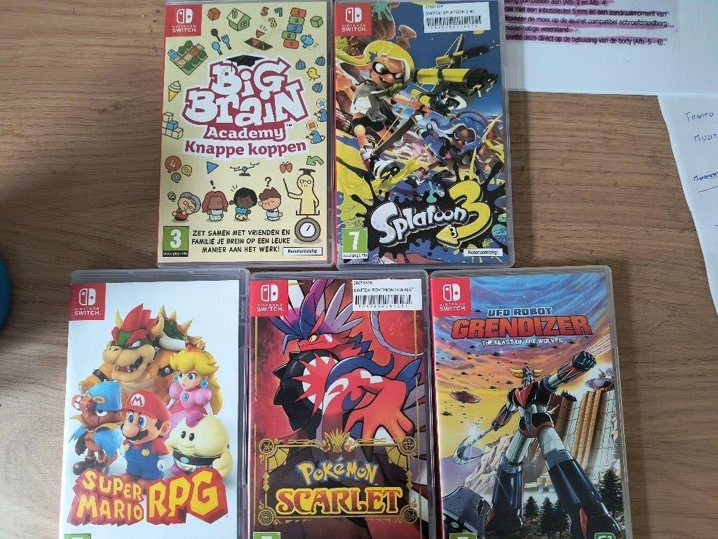 5 NINTENDO switch games, Games en Spelcomputers, Ophalen of Verzenden, Gebruikt, Overige genres