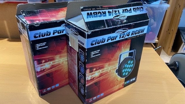 Showtec Club Par 12/4 RGBW (2 stuks), Musique & Instruments, Lumières & Lasers, Enlèvement, Comme neuf, Lumières, Commande sonore