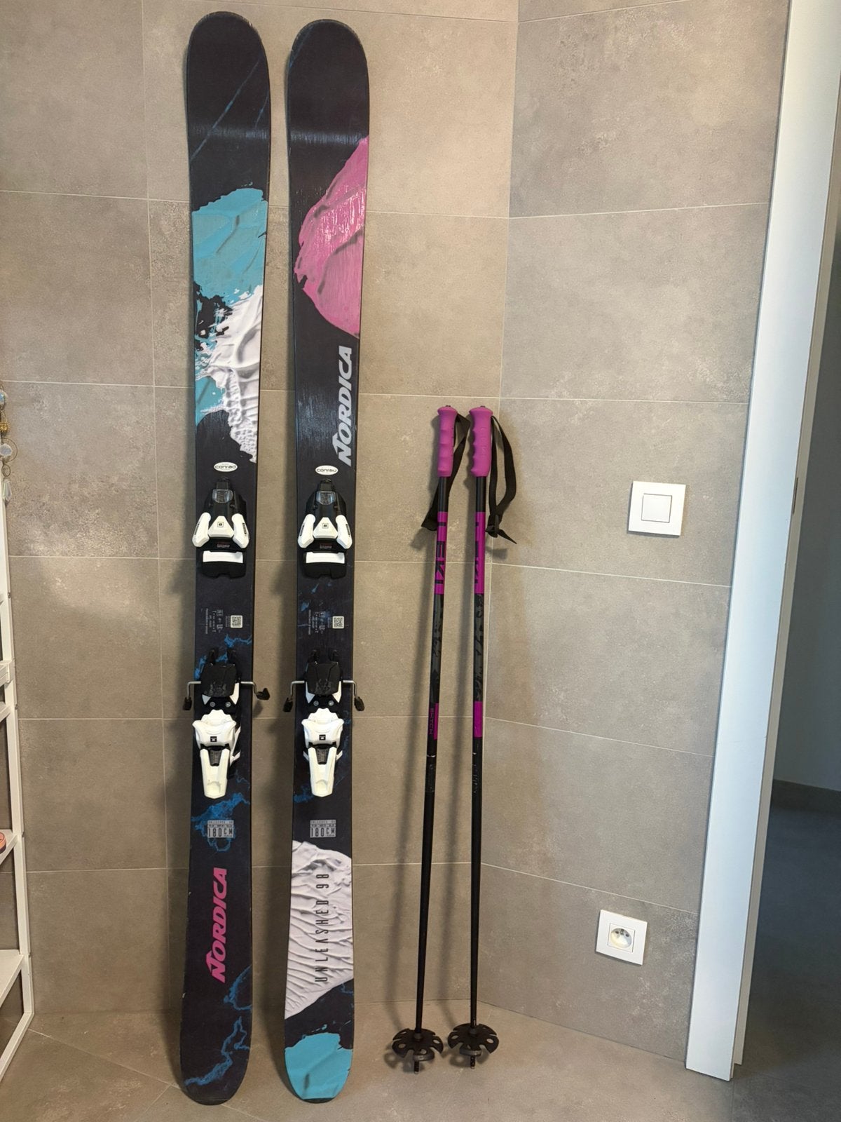 Nordica Unleashed 98 - 180cm - 24/25, Sport en Fitness, Ophalen, Zo goed als nieuw, Ski, Nordica