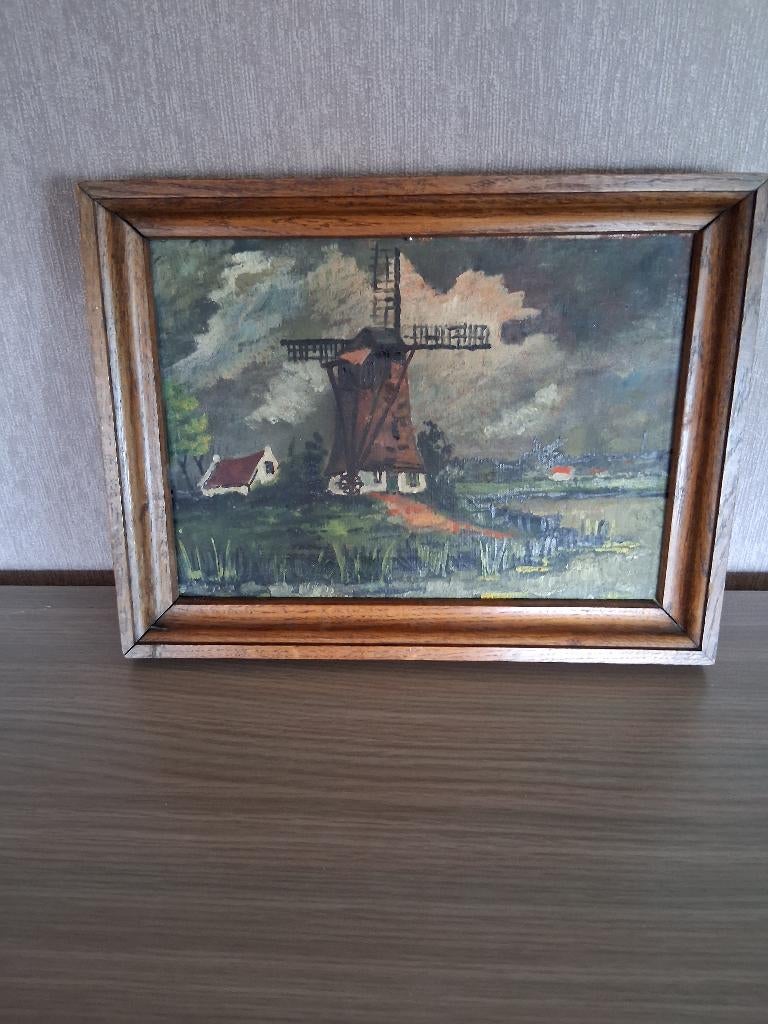 schilderij : Molen, Antiek en Kunst, Ophalen