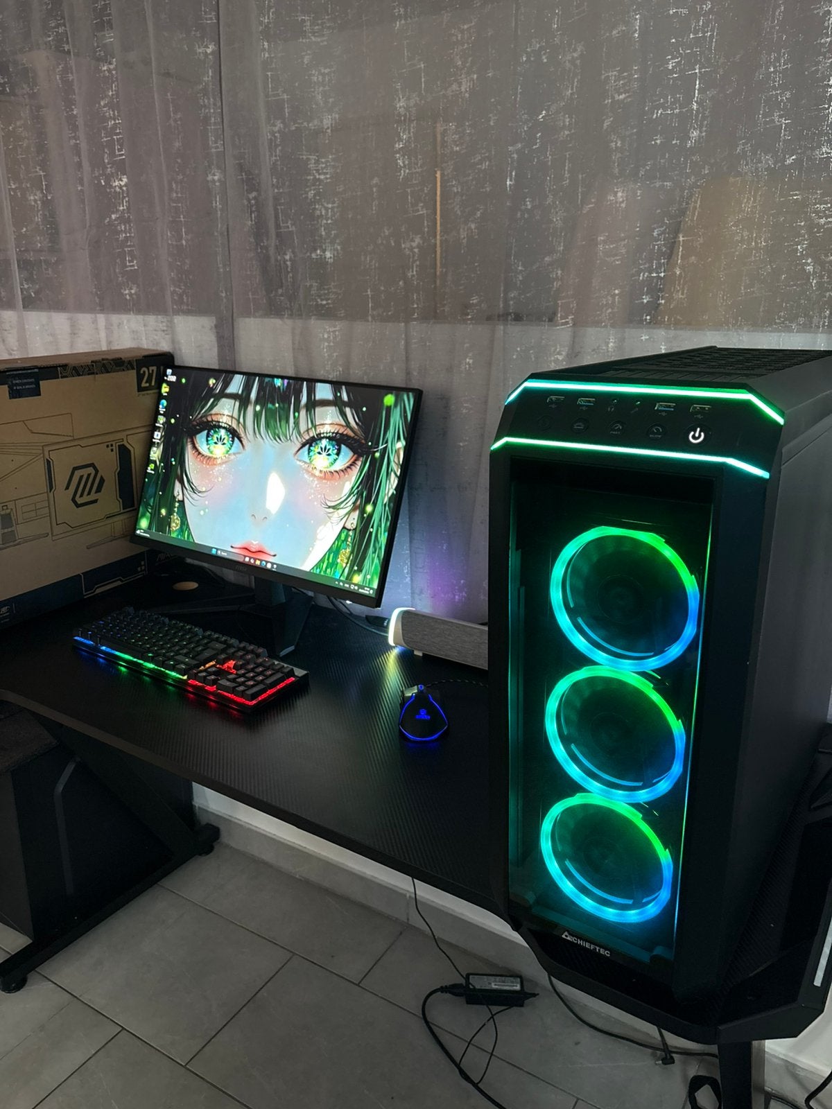 Gaming setup Rtx 2060 super met monitor 200hz, Ophalen, Zo goed als nieuw, Met monitor, Gaming