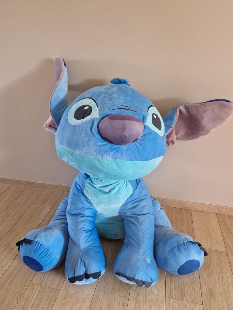 Te koop: Disney Lilo & Stitch Blauw Pluche Knuffel XL, Ophalen, Zo goed als nieuw