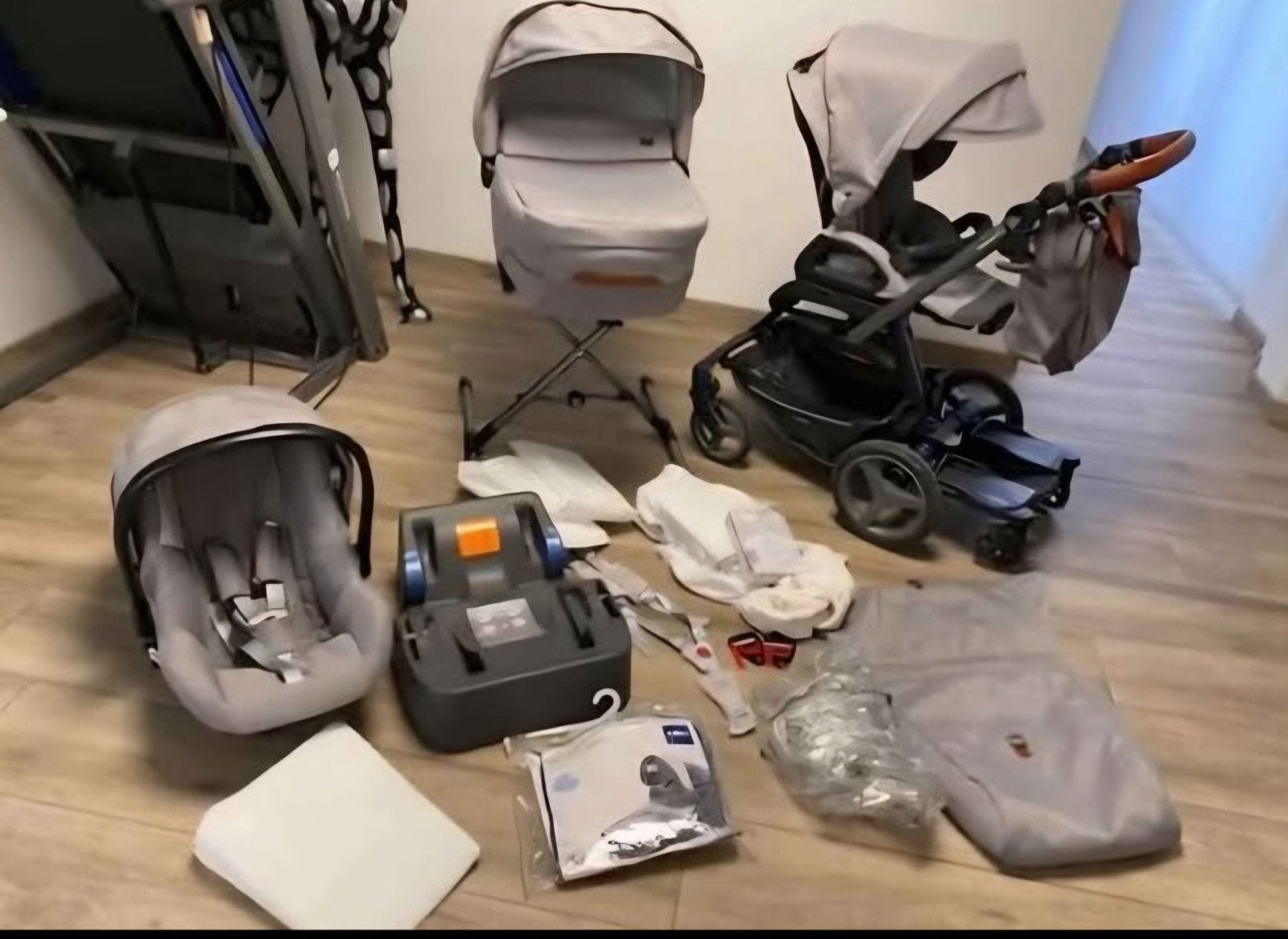 Poussette + cosy + landeau + accessoires Inglesina Luxe, Enlèvement, Poussette