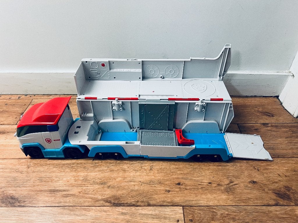 Grote speelgoedvrachtwagen Paw Patrol, Ophalen, Gebruikt