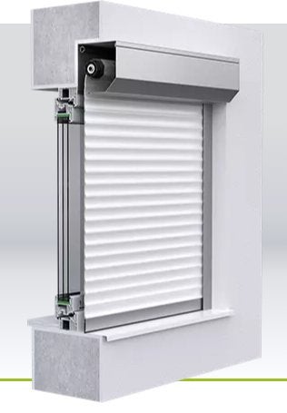 Voorzet rolluik nieuw Solar Wit 130 hoog 150 breed, Bricolage & Construction, Volets, Neuf, 100 à 150 cm, 100 à 150 cm, Blanc