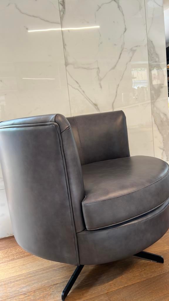 Deux Club, fauteuil en cuir Flamant NEUF, Ophalen, Zo goed als nieuw, Leer