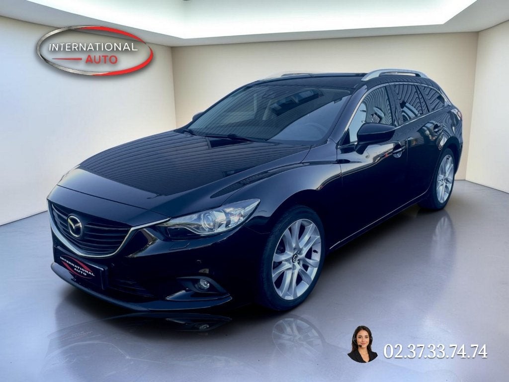 MAZDA 6 FW, Auto's, Zwart, Zwart, Leder, Bedrijf