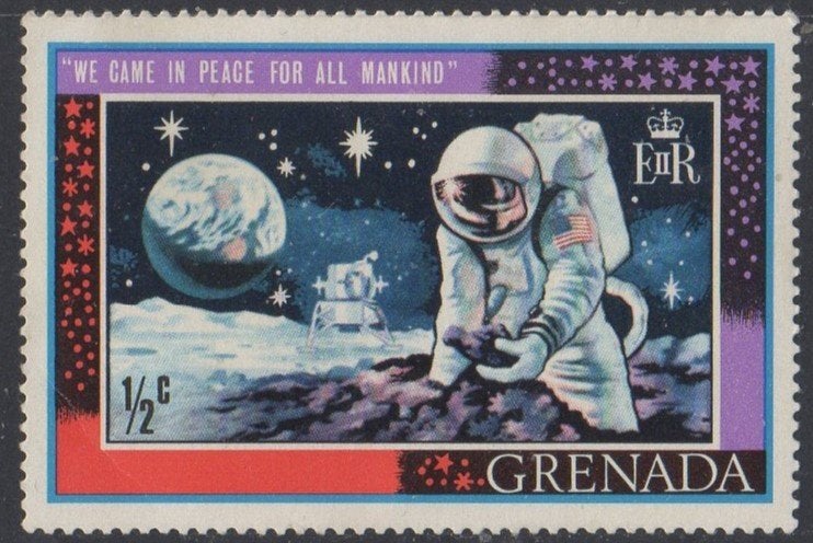 Grenada - Apollo 11 maanlanding - 1969, Ophalen of Verzenden, Postfris
