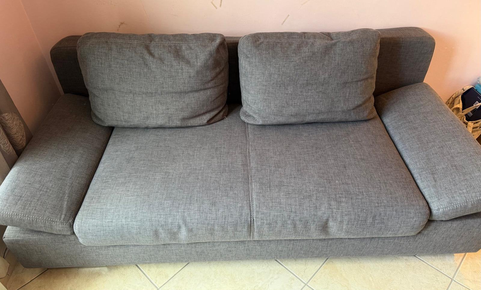 Zetel & slaapbank in zeer goede staat, Ophalen, 90 cm, Tweepersoons, Zo goed als nieuw