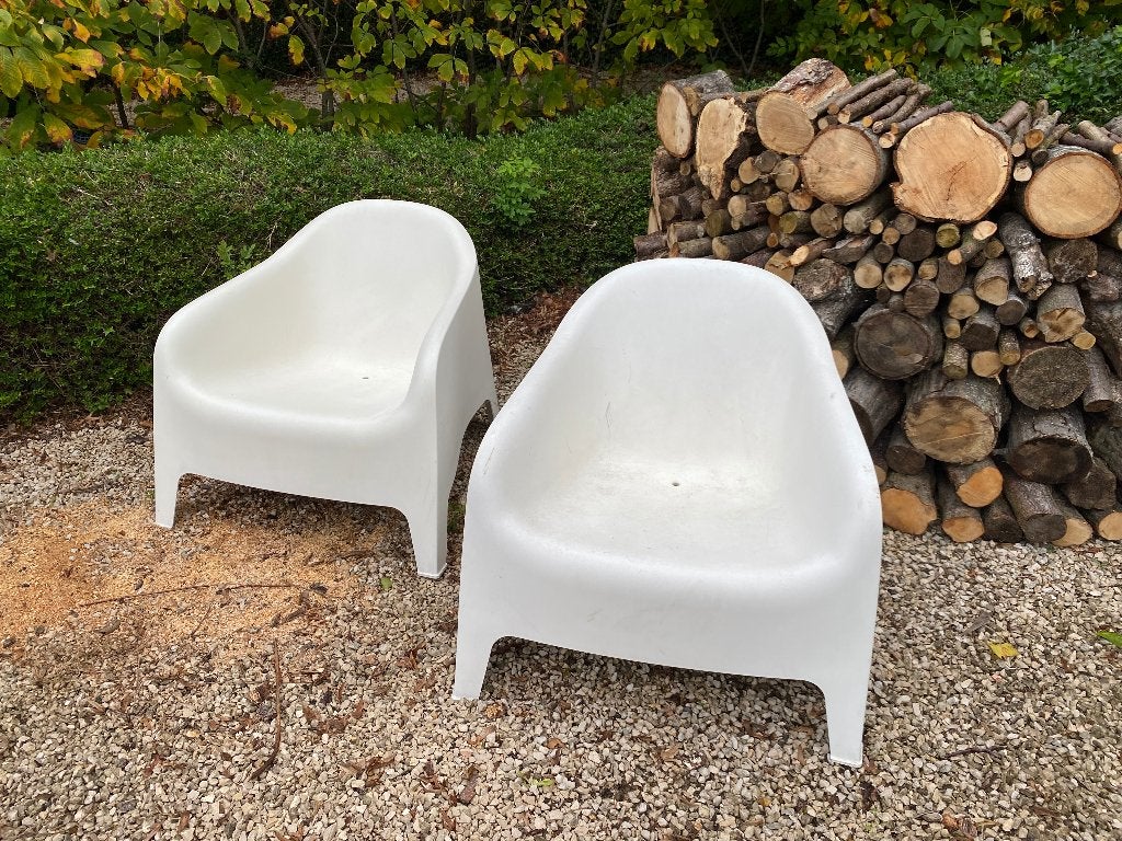 Design tuinstoelen, Tuin en Terras, Ophalen, Zo goed als nieuw, Kunststof, Stapelbaar