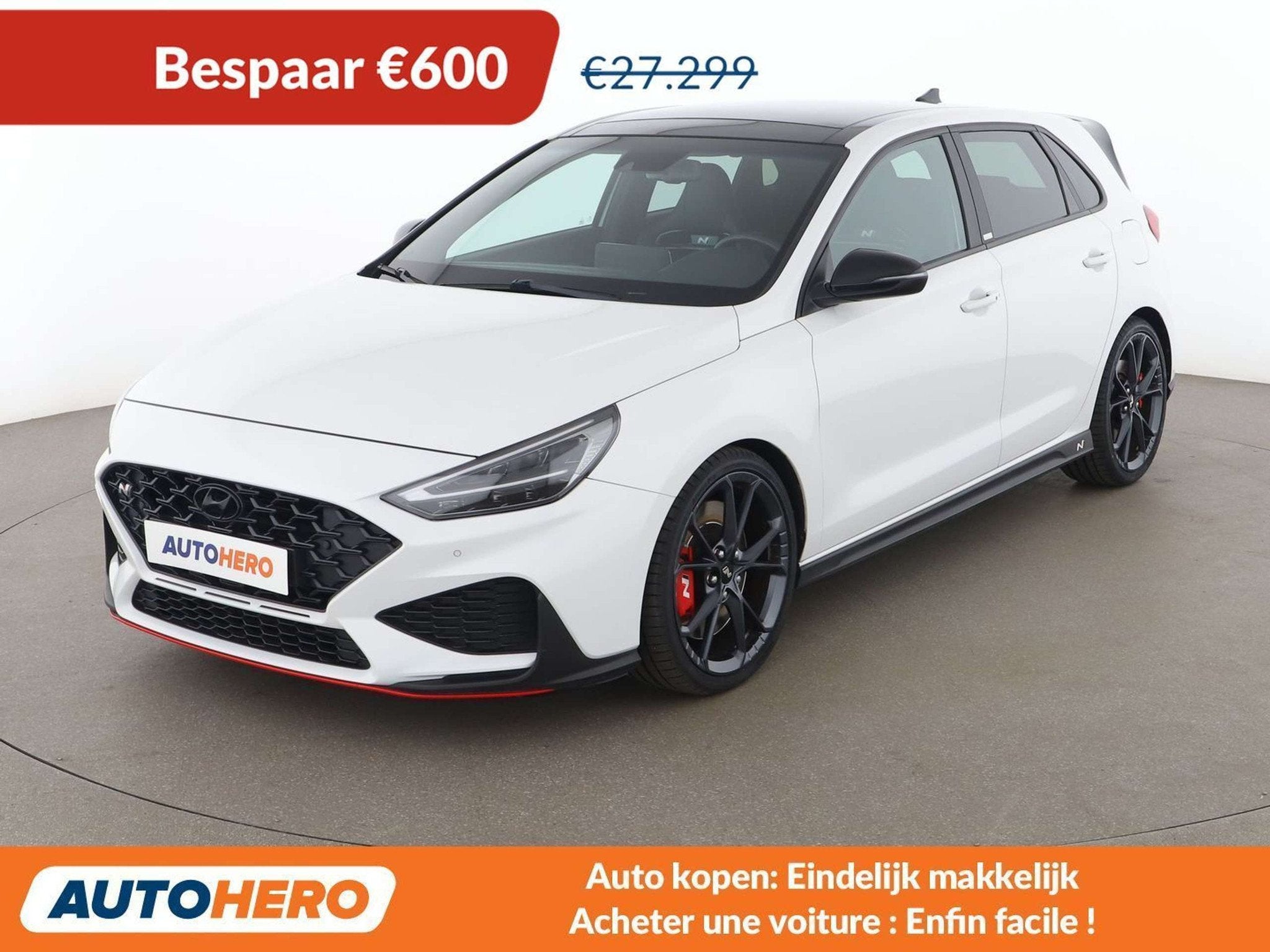 Hyundai i30 2.0 T-GDI N Performance (automatique), Anti démarrage, Achat, 1610 kg, Alcantara