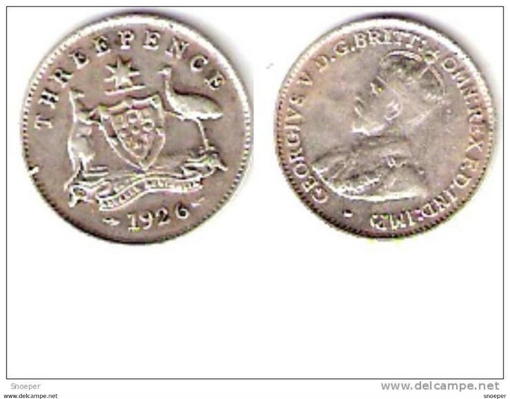 australia 3 pence 1926 vf+, Timbres & Monnaies, Monnaies | Amérique, Envoi, Amérique du Sud, Monnaie en vrac