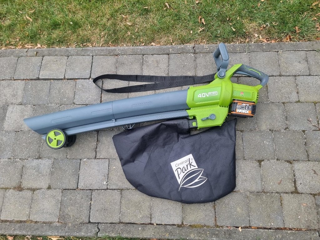 Bladblazer - bladstofzuiger - versnipperaar - Worx accu-set, Jardin & Terrasse, Souffleurs de feuilles, Avec sac de ramassage