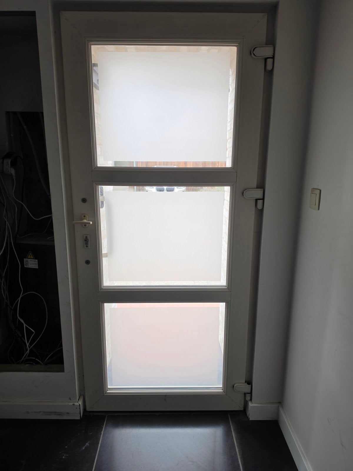 voordeur PVC wit, Porte extérieure, Synthétique, Enlèvement, 215 cm ou plus