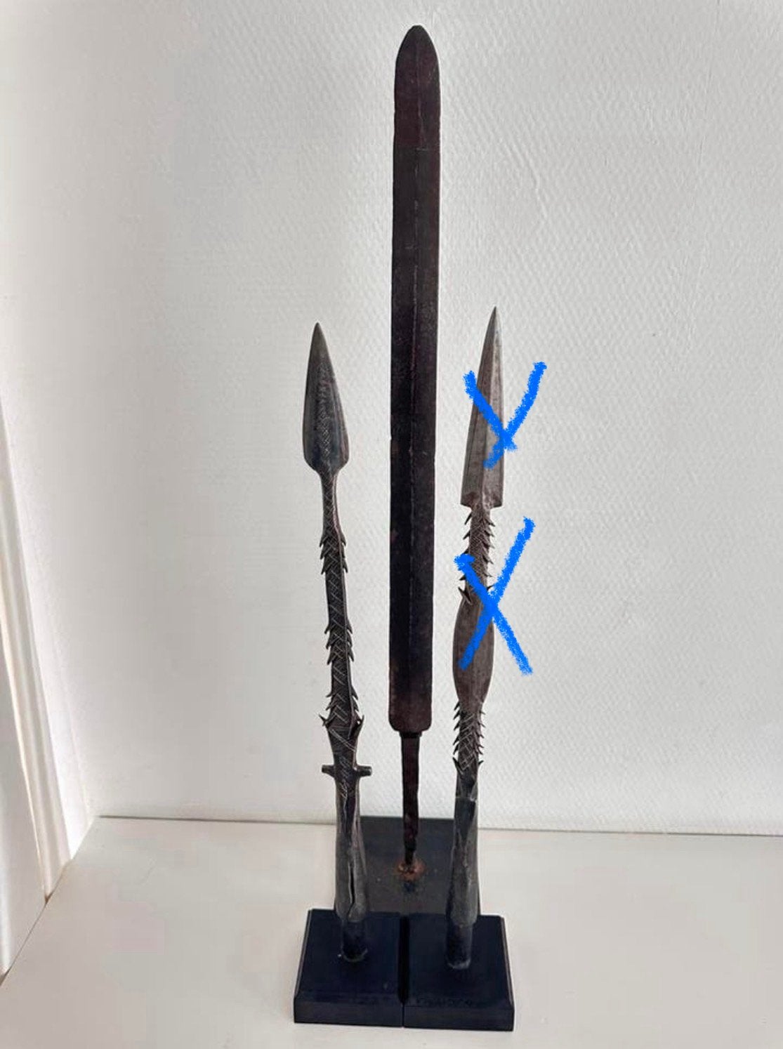 Antieke Speerpunten Afrikaanse kunst coll. Antropoloog, Verzenden